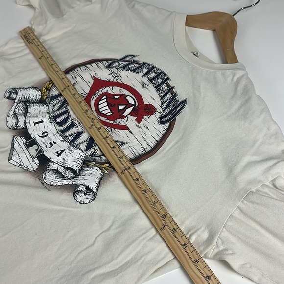 STARTER Vintage MLB Cleveland Indians Graphic Tee - 90s, Size XL - Picture 8 of 9